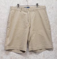 90's~【ビンテージ】【POLO RALPH LAUREN】ラルフローレン【ベージュ】PROSPECT SHORT【ショートパンツ】【短パン】【コットンショーツ】【W３５】 