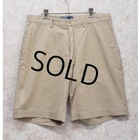 90's~【ビンテージ】【POLO RALPH LAUREN】ラルフローレン【ベージュ】PROSPECT SHORT【ショートパンツ】【短パン】【コットンショーツ】【W３５】 