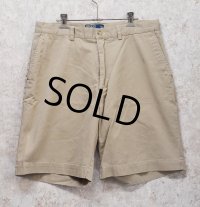 90's~【ビンテージ】【POLO RALPH LAUREN】ラルフローレン【ベージュ】PROSPECT SHORT【ショートパンツ】【短パン】【コットンショーツ】【W３５】 