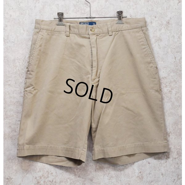画像1: 90's~【ビンテージ】【POLO RALPH LAUREN】ラルフローレン【ベージュ】PROSPECT SHORT【ショートパンツ】【短パン】【コットンショーツ】【W３５】 