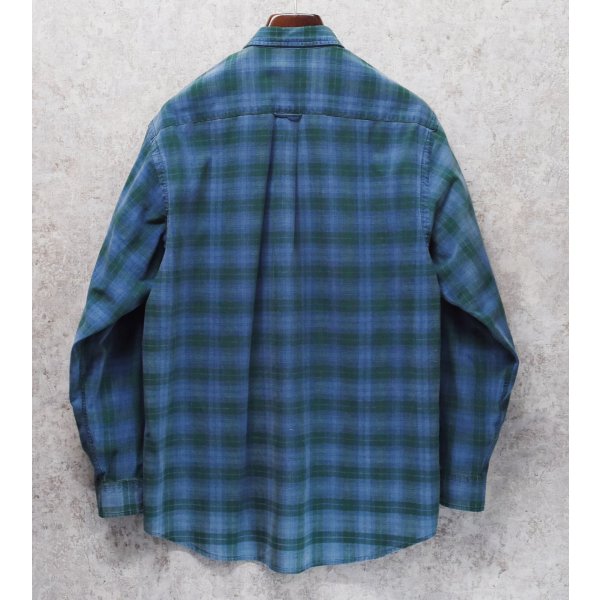 画像4: 90's【ビンテージ】【nautica】【ノーティカ】【緑ｘ紺】チェック ボタンダウンシャツ【サイズL程度】 