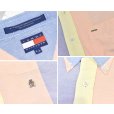 画像2: ビンテージ【TOMMY HILFIGER】トミーヒルフィガー【水色×ピンク×黄色】マルチカラー【ボタンダウンシャツ】半袖シャツ【サイズS】<br> (2)