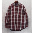 画像1: 【ビンテージ】【ラルフローレン】【POLO ralph lauren】エンジｘ白 チェック柄【BLAIRE】ボタンダウンシャツ【サイズＬ】<br> (1)