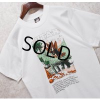90's【USA製】ビンテージ【SCREEN STARS】【白】【ステゴサウルス】恐竜【Tシャツ】【サイズL】 