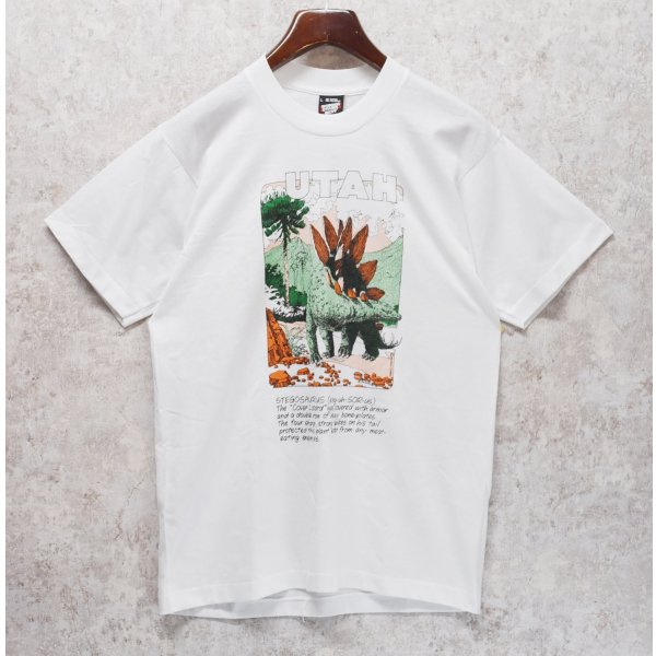 画像3: 90's【USA製】ビンテージ【SCREEN STARS】【白】【ステゴサウルス】恐竜【Tシャツ】【サイズL】 