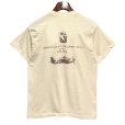 画像4: 【USA製】【ビンテージ】【XPRES KNITS】【USS RANGER】染み込みプリント【ベージュ】Tシャツ【サイズＬ】<br> (4)