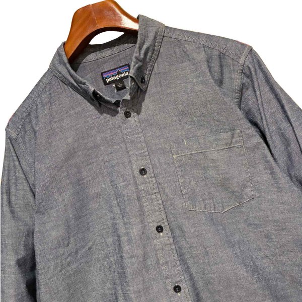 画像3: 【パタゴニア】【patagonia】【ブルーグレー】【ライトウェイトブラフサイドシャツ】【サイズＬ】 