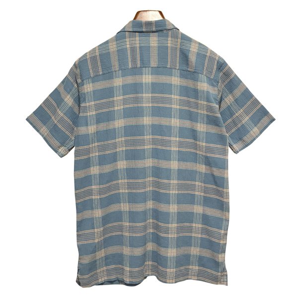 画像4: 【パタゴニア】【patagonia】【青ｘオレンジ】チェック【オーガニックコットン】【半袖シャツ】【サイズＬ】 
