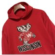 画像3: 90's【USA製】JERZEES ジャージーズ【ビンテージ】【WISCONSIN】バッキ―・バジャー【赤】パーカー【サイズXL】<br> (3)