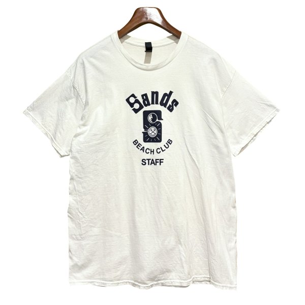 画像1: 【GILDAN】【ギルダン】Sands beach club staff【白】【Tシャツ】【サイズXL】 