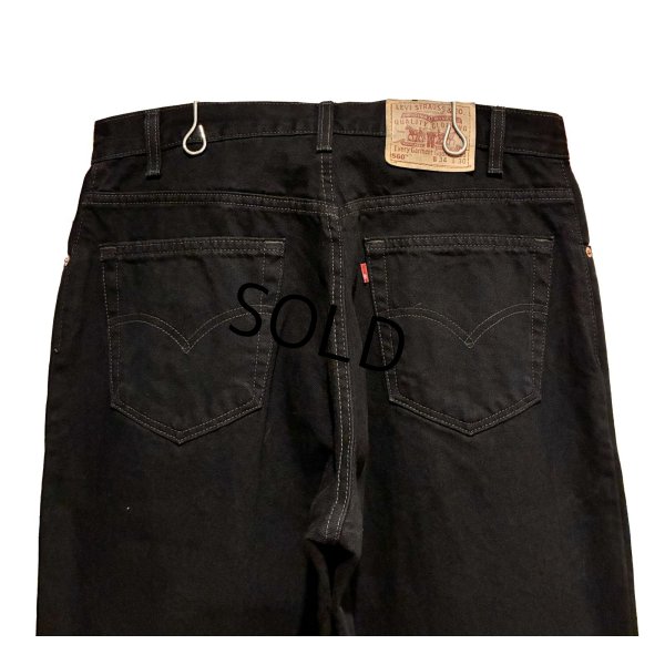 画像5: 90’ｓ USA製【ビンテージ】【LEVI'S】【リーバイス】560 ブラック 黒【テーパード】【デニムパンツ】【34Ｘ30】 