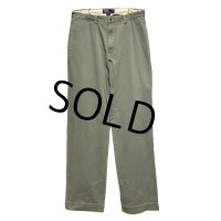 90's【ラルフローレン】POLO RALPH LAUREN【カーキ】【philip pant】フィリップパンツ【コットンパンツ】【34×32】 