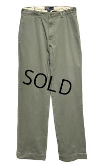 90's【ラルフローレン】POLO RALPH LAUREN【カーキ】【philip pant】フィリップパンツ【コットンパンツ】【34×32】 