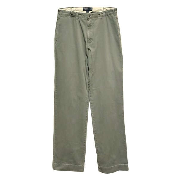 画像1: 90's【ラルフローレン】POLO RALPH LAUREN【カーキ】【philip pant】フィリップパンツ【コットンパンツ】【34×32】 