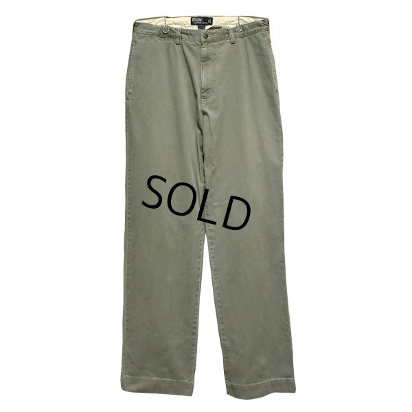 画像1: 90's【ラルフローレン】POLO RALPH LAUREN【カーキ】【philip pant】フィリップパンツ【コットンパンツ】【34×32】 