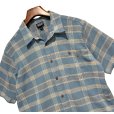 画像3: 【パタゴニア】【patagonia】【青ｘオレンジ】チェック【オーガニックコットン】【半袖シャツ】【サイズＬ】<br> (3)
