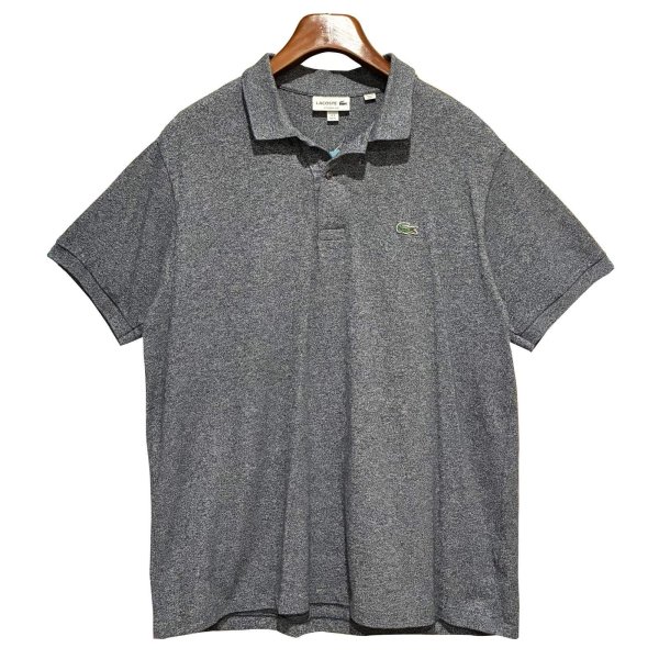 画像1: 【ラコステ】【LACOSTE】クラシックフィット【グレー】【ポロシャツ】【サイズXL】 