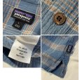画像2: 【パタゴニア】【patagonia】【青ｘオレンジ】チェック【オーガニックコットン】【半袖シャツ】【サイズＬ】<br> (2)
