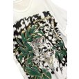 画像3: 【~90's】【ビンテージ】シングルステッチ【トラ】虎【猫】葉っぱ プリント【Ｔシャツ】【サイズXL程度】<br> (3)
