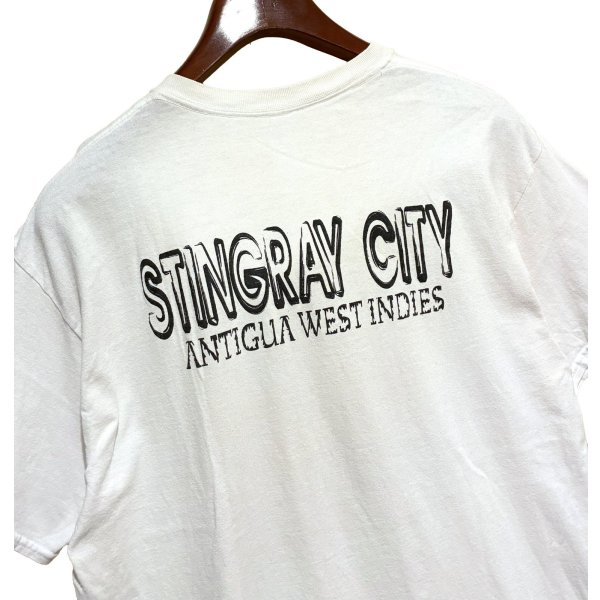 画像5: ビンテージ【GILDAN】【ギルダン】エイ【STINGRAY CITY】【白】【Tシャツ】【サイズL程度】 
