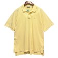 画像1: 【USA製】【ビンテージ】【ブルックスブラザーズ】Brooks Brothers【黄色】無地 コットン【半袖ポロシャツ】【サイズL】<br> (1)
