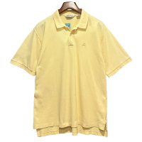 【USA製】【ビンテージ】【ブルックスブラザーズ】Brooks Brothers【黄色】無地 コットン【半袖ポロシャツ】【サイズL】 