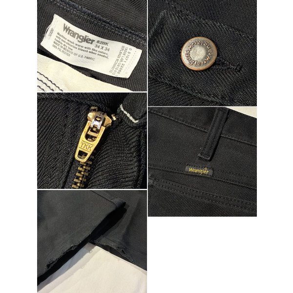 画像2: 【ビンテージ】【Wrangler】【ラングラー】黒 【ランチャードレスパンツ】【スラックス】【34ｘ34】 