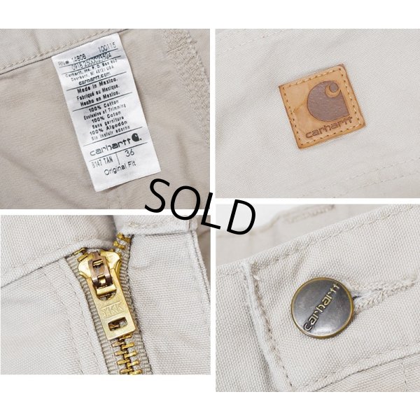 画像2: 【ビンテージ】【カーハート】【carhartt】ベージュ【ペインターパンツ】【ペインターショーツ】半ズボン【短パン】【W36】 
