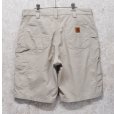 画像3: 【ビンテージ】【カーハート】【carhartt】ベージュ【ペインターパンツ】【ペインターショーツ】半ズボン【短パン】【W36】<br> (3)