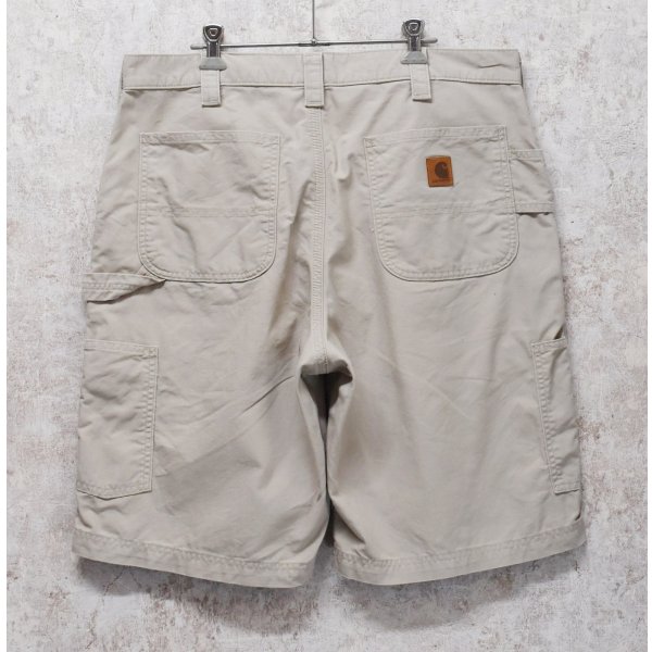 画像3: 【ビンテージ】【カーハート】【carhartt】ベージュ【ペインターパンツ】【ペインターショーツ】半ズボン【短パン】【W36】 