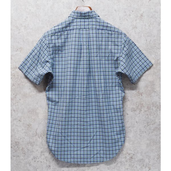 画像3: POLO ralph lauren【ラルフローレン】ビンテージ【CASSIC FIT】【クラシックフィット】【水色ｘ紺ｘ緑】チェック【半袖ＢＤシャツ】【サイズS】 