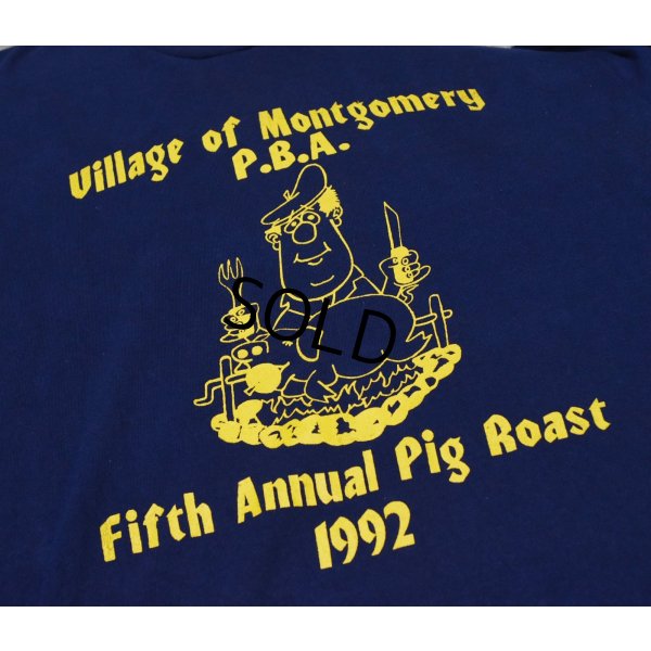 画像3: 【90's】【USA製】【ビンテージ】【Hanes】ヘインズ【village of montgomery P.B.A.】【Tシャツ】【サイズM】 