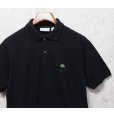 画像4: ビンテージ【ラコステ】【LACOSTE】クラシックフィット【黒】ブラック【ポロシャツ】【サイズM】<br> (4)