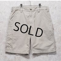 【ビンテージ】【カーハート】【carhartt】ベージュ【ペインターパンツ】【ペインターショーツ】半ズボン【短パン】【W36】 