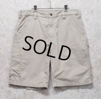 【ビンテージ】【カーハート】【carhartt】ベージュ【ペインターパンツ】【ペインターショーツ】半ズボン【短パン】【W36】 