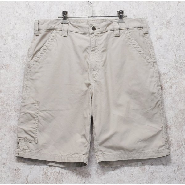 画像1: 【ビンテージ】【カーハート】【carhartt】ベージュ【ペインターパンツ】【ペインターショーツ】半ズボン【短パン】【W36】 