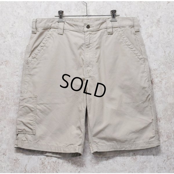 画像1: 【ビンテージ】【カーハート】【carhartt】ベージュ【ペインターパンツ】【ペインターショーツ】半ズボン【短パン】【W36】 