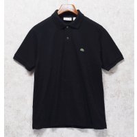 ビンテージ【ラコステ】【LACOSTE】クラシックフィット【黒】ブラック【ポロシャツ】【サイズM】 