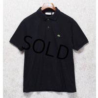 ビンテージ【ラコステ】【LACOSTE】クラシックフィット【黒】ブラック【ポロシャツ】【サイズM】 