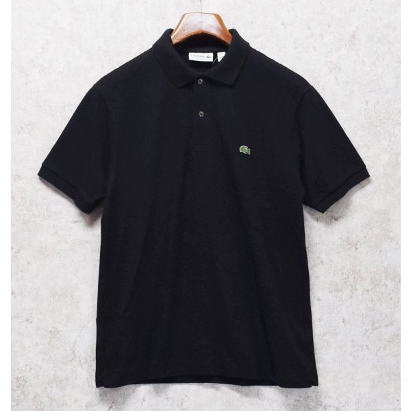 画像1: ビンテージ【ラコステ】【LACOSTE】クラシックフィット【黒】ブラック【ポロシャツ】【サイズM】 