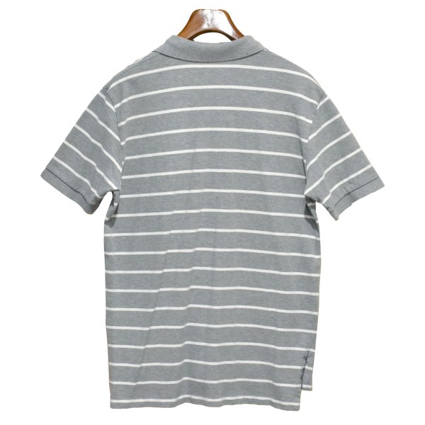 画像3: 【ビンテージ】【ラルフローレン】POLO RALPH LAUREN 【グレー×白ライン】コットン【ポロシャツ】【サイズＬ】  