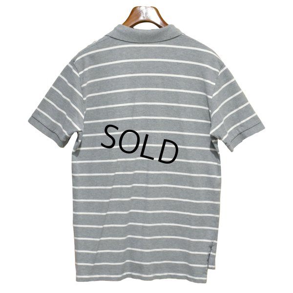 画像3: 【ビンテージ】【ラルフローレン】POLO RALPH LAUREN 【グレー×白ライン】コットン【ポロシャツ】【サイズＬ】  