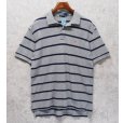 画像1: 【ラルフローレン】 【POLO ralph lauren】【グレーｘ紺】【ボーダー】【ポロシャツ】 【サイズL】 <br> (1)