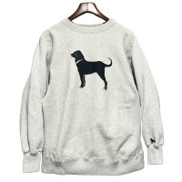 90's USA製 ケルスポーツ Kellsport【ビンテージ】【The Black Dog】ブラックドッグ【グレー】【犬プリント】【スウェット】【サイズXL】 