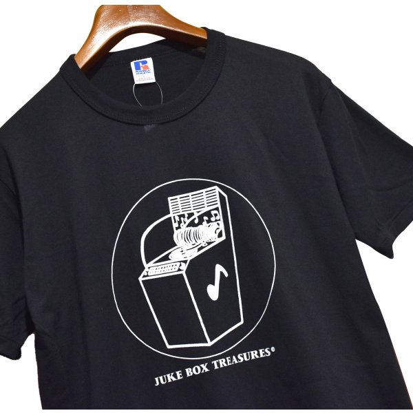 画像3: 【デッドストック】90’s【USA製】【Russell】【ラッセル】【黒】JUKE BOX TRESURES【音楽レーベル】【Tシャツ】【サイズL】 