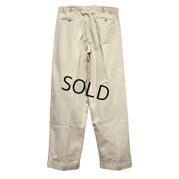 画像5: 【ビンテージ】【ギャップ】【GAP】ギャップ【ベージュ】【2タック】【コットンパンツ】【35×30】 