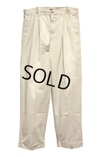 【ビンテージ】【ギャップ】【GAP】ギャップ【ベージュ】【2タック】【コットンパンツ】【35×30】 