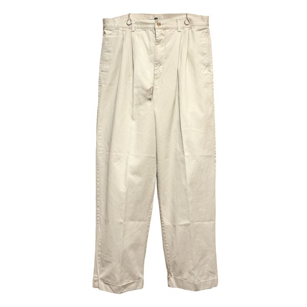 画像1: 【ビンテージ】【ギャップ】【GAP】ギャップ【ベージュ】【2タック】【コットンパンツ】【35×30】 