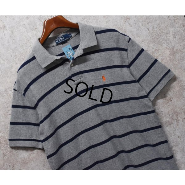 画像3: 【ラルフローレン】 【POLO ralph lauren】【グレーｘ紺】【ボーダー】【ポロシャツ】 【サイズL】  