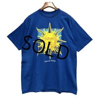 90's【USA製】【ビンテージ】SUNSHINE【サンシャイン】太陽【青】【Ｔシャツ】【サイズXL】 